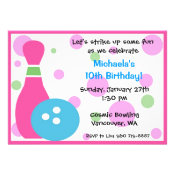 Bowling Party -Girl Announcement
