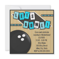 Bowling Party Announcement
