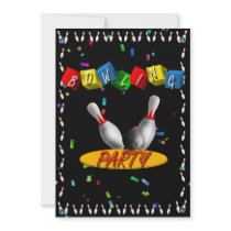 Bowling Party Invitation