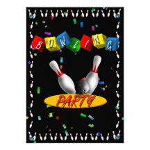 Bowling Party Invitation