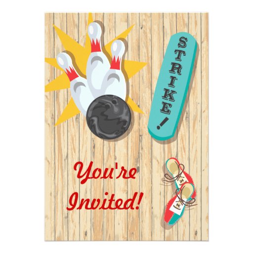 Bowling Party Invitation