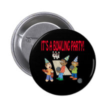 Bowling Party Pinback Button