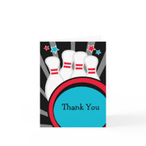 Bowling Party Thank You Card