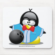 Bowling Penguin Mouse Pad