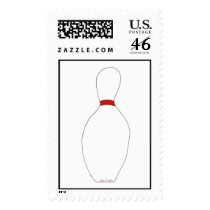 Bowling Pin Custom Postage