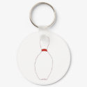 Bowling Pin Keychain by ginyhogan Bowling Pin Keychain