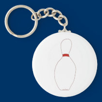 Bowling Pin Keychain