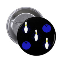 Bowling Pinback Button