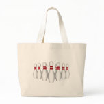 Bowling Pins: 3D Model: Tote Bag