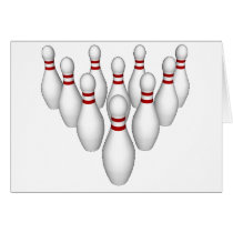 Bowling Pins: 3D Model: cards by spiritswitchboard Bowling Pins: 3D Model: cards