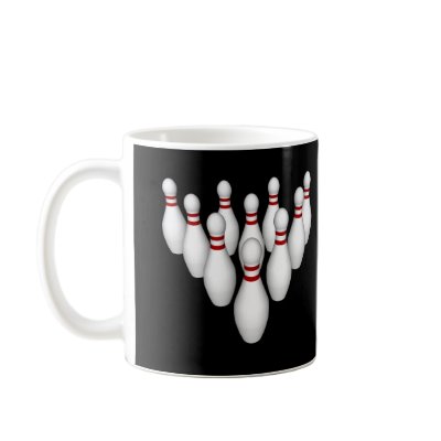 Bowling Pins: 3D Model: Coffee Mug by spiritswitchboard