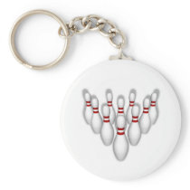 Bowling Pins: 3D Model: Keychain