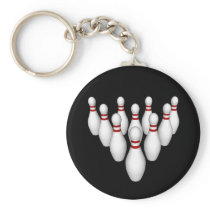 Bowling Pins: 3D Model: Keychain