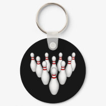 Bowling Pins: 3D Model: Keychain