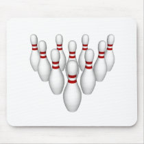 Bowling Pins: 3D Model: Mouse Pads