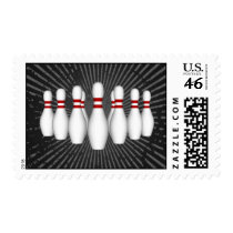 Bowling Pins: 3D Model: Postage Stamps