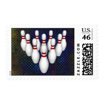Bowling Pins: 3D Model: Postage Stamps