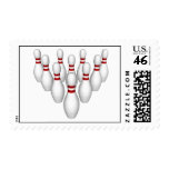 Bowling Pins: 3D Model: Postage Stamps
