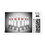 Bowling Pins: 3D Model: Postage Stamps
