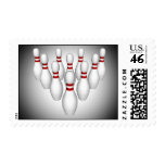 Bowling Pins: 3D Model: Postage Stamps