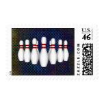 Bowling Pins: 3D Model: Postage Stamps