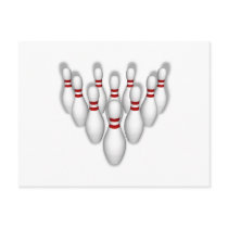 Bowling Pins: 3D Model: Postcards