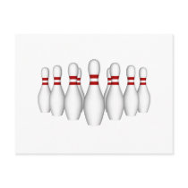 Bowling Pins: 3D Model: Postcard