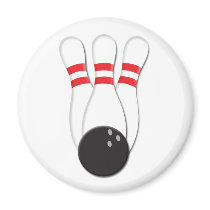 Bowling Pins and Ball Magnet