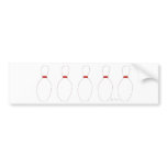 Bowling Pins Bumper Sticker