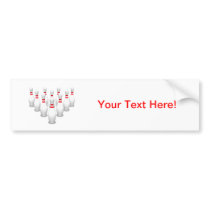 Bowling Pins: Bumper Stickers