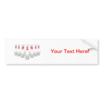 Bowling Pins: Bumper Sticker