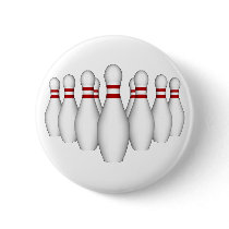Bowling Pins - Button #1 by spiritswitchboard Bowling Pins - Button #1