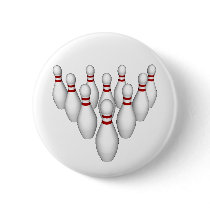 Bowling Pins - Button #2 by spiritswitchboard Bowling Pins - Button #2