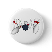 Bowling Pins - Button #3 by spiritswitchboard Bowling Pins - Button #3