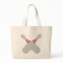 bowling pins crossed bags