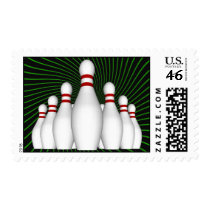 Bowling Pins: Custom Postage Stamps by spiritswitchboard Bowling Pins: Custom Postage Stamps