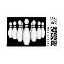 Bowling Pins Postage Stamps (medium) by spiritswitchboard Bowling Pins Postage Stamps (medium)
