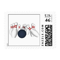 Bowling Pins Postage Stamps (small) by spiritswitchboard Bowling Pins Postage Stamps (small)