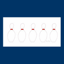 Bowling Pins Posters & Prints by ginyhogan Bowling Pins Posters & Prints