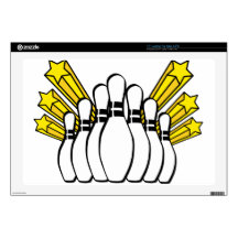 Bowling Pins Skins For 17" Laptops