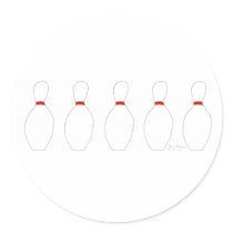 Bowling Pins Sticker
