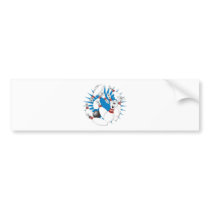 Bowling Pins Strike Cartoon no Hands Bumper Stickers