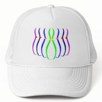Bowling Pins T-shirts and Gifts. Trucker Hats