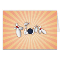 Bowling Pins: Vector Drawing: Cards