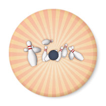 Bowling Pins: Vector Drawing: magnets