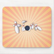 Bowling Pins: Vector Drawing: mousepads