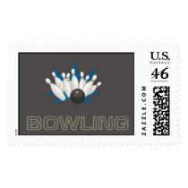 BOWLING Postage Stamp by Forever_More BOWLING Postage Stamp