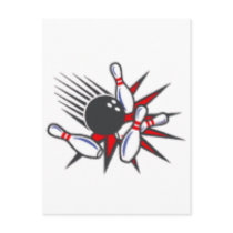 Bowling Postcard by DenesPlace Bowling Postcard