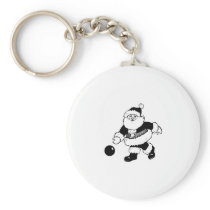 Bowling Santa Key Chains