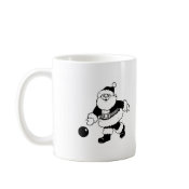 Bowling Santa mug